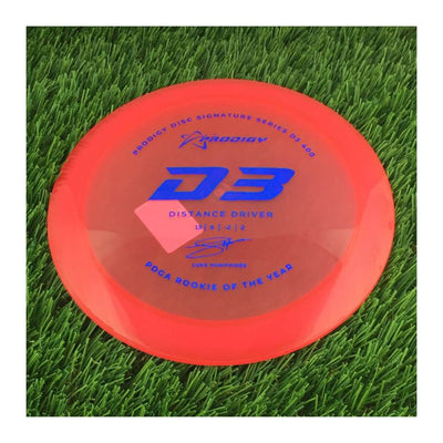 Prodigy 400 D3 with 2022 Signature Series Luke Humphries - PDGA Rookie of the Year Stamp - 174g - Translucent Red
