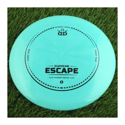 Dynamic Discs Supreme Escape with First Run Stamp - 173g - Solid Turquoise Blue