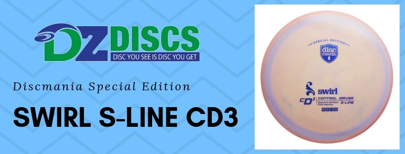 Discmania S-Line Swirly CD3 Distance Driver with Special Edition Stamp - Speed 11