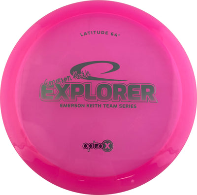 Latitude 64 Opto-X Explorer Fairway Driver with Emerson Keith 2019 Team Series Stamp - Speed 7