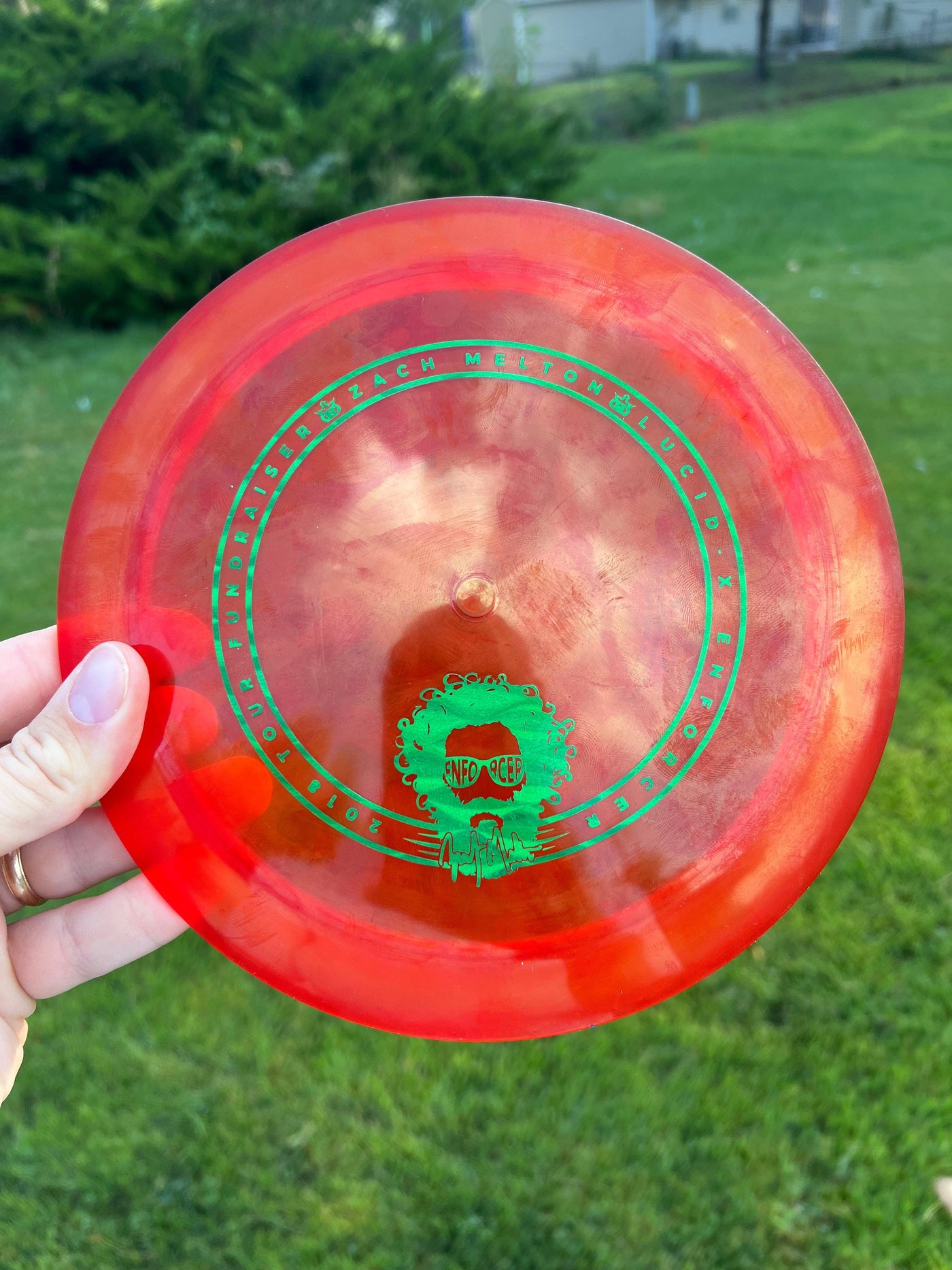 Dynamic Discs Lucid-X Enforcer with Zach Melton 2018 Team Series Stamp