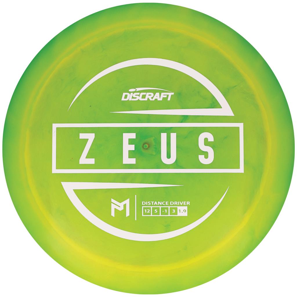 Discraft ESP Zeus Distance Driver with PM Logo Stock Stamp Stamp - Speed 12