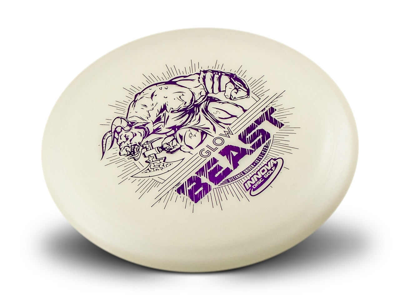 Innova DX Glow Beast Distance Driver with Minotaur with Battle Axe Stamp - Speed 10