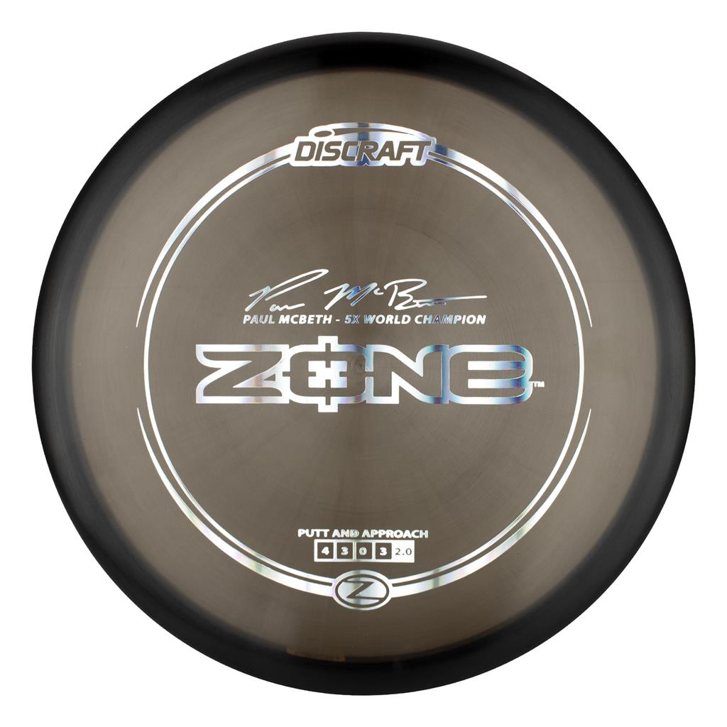 Discraft Elite Z Zone Putter with Paul McBeth - 5x World Champion Signature Stamp - Speed 4