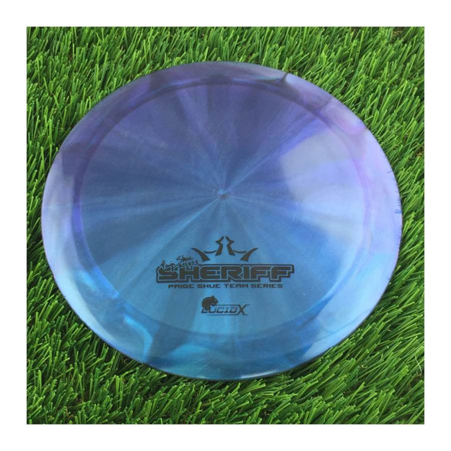 Dynamic Discs Lucid-X Chameleon Glimmer Sheriff Distance Driver with Paige Shue Team Series 2020 V3 Small Stamp - Speed 13