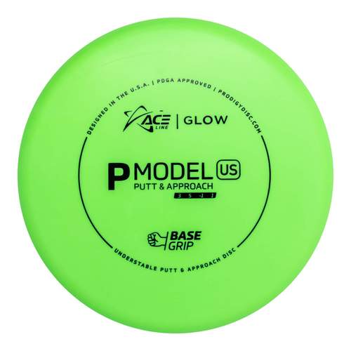 Prodigy Ace Line Basegrip Color Glow P Model S Putter with Cale Leiviska 2021 Bottom Stamp Stamp - Speed 3