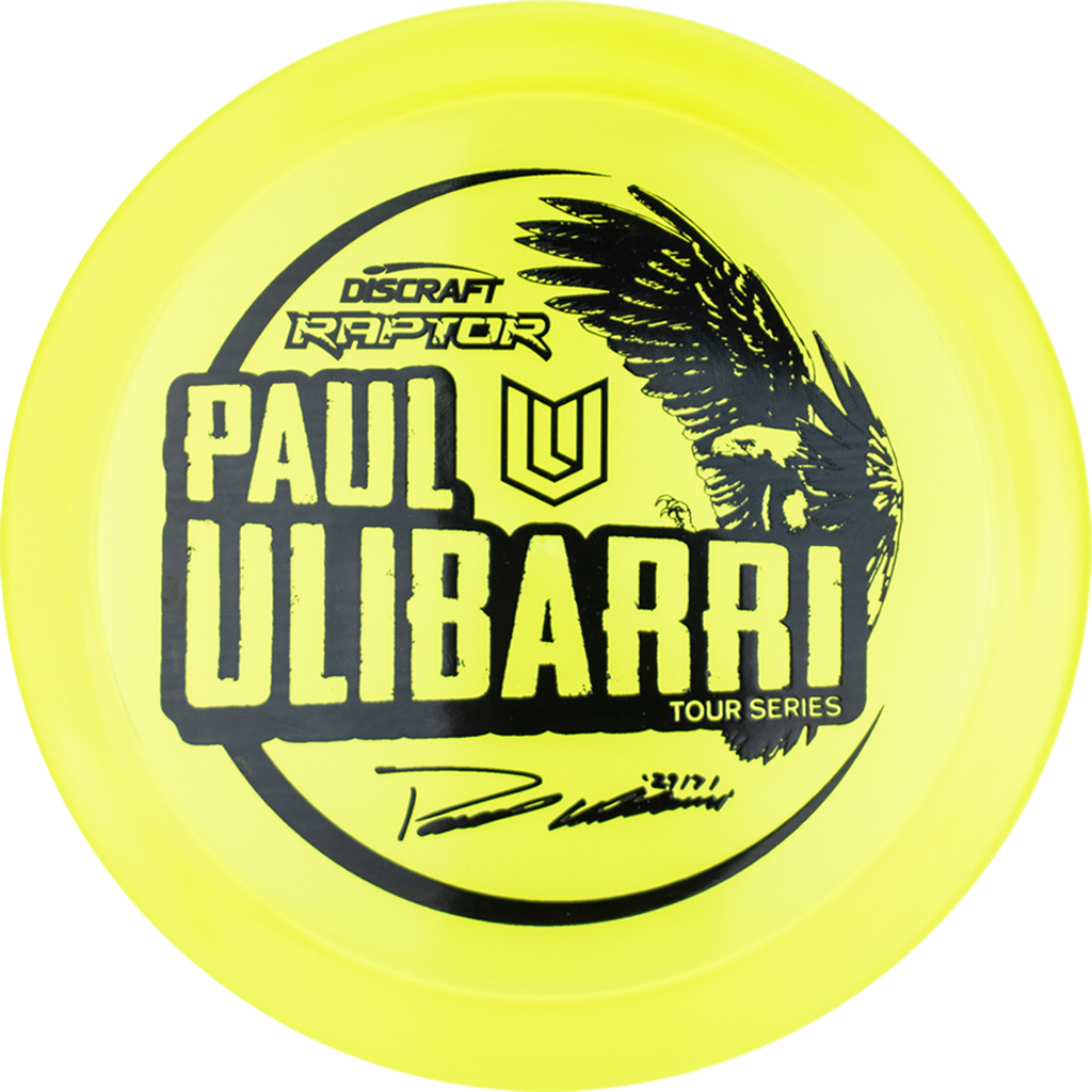 Discraft Metallic Z Raptor Distance Driver with Paul Ulibarri Tour Series 2021 Stamp - Speed 9