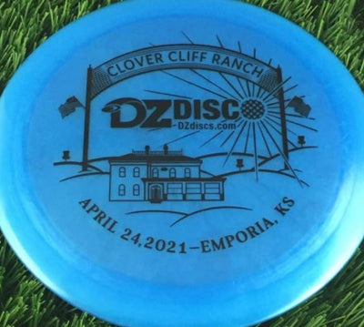 Discraft Elite Z Force Distance Driver with Clover Cliff Ranch DZDiscO Emporia, KS Stamp - Speed 12