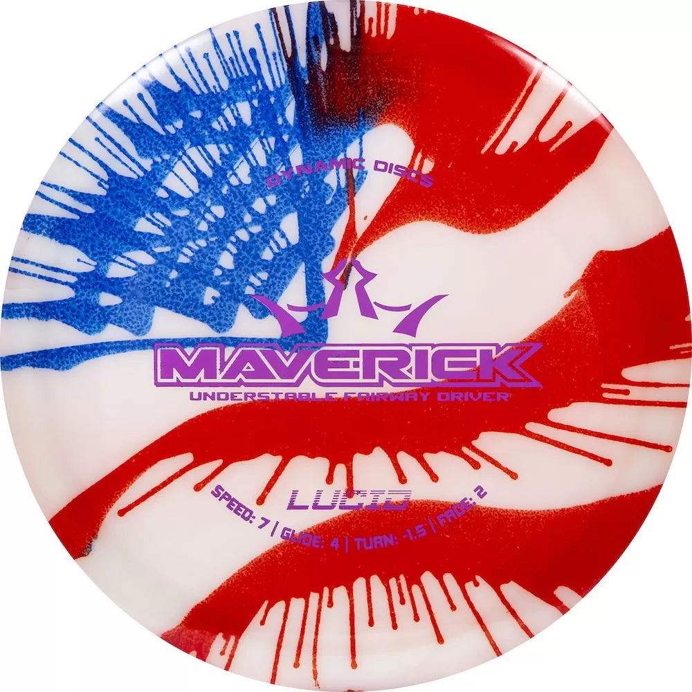 Dynamic Discs Lucid MyDye Maverick Fairway Driver with Flag Stamp - Speed 7
