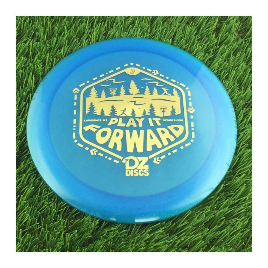 Innova Champion Luster Destroyer Distance Driver with Dz Discs Play It Forward Stamp - Speed 12