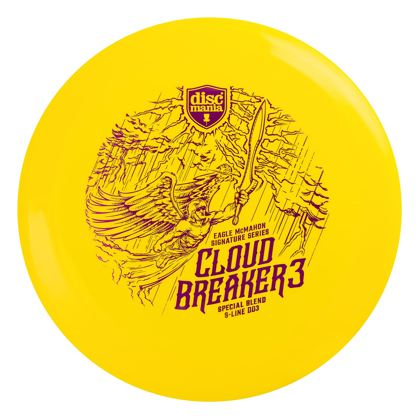 Discmania S-Line Special Blend DD3 Distance Driver with Cloud Breaker 3 Eagle McMahon Signature Series Stamp - Speed 12