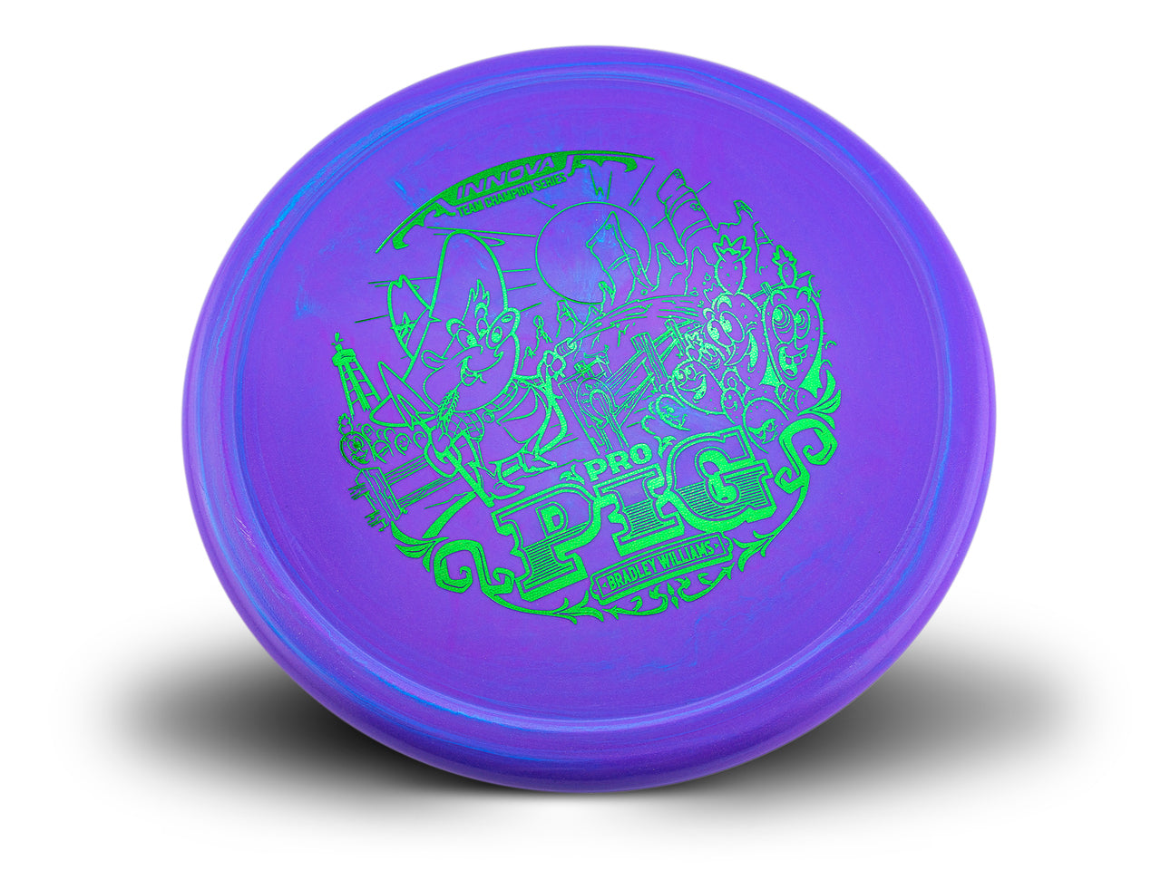 Innova Pro Color Glow Pig with Bradley Willaims 2022 Team Champion Tour Series Stamp