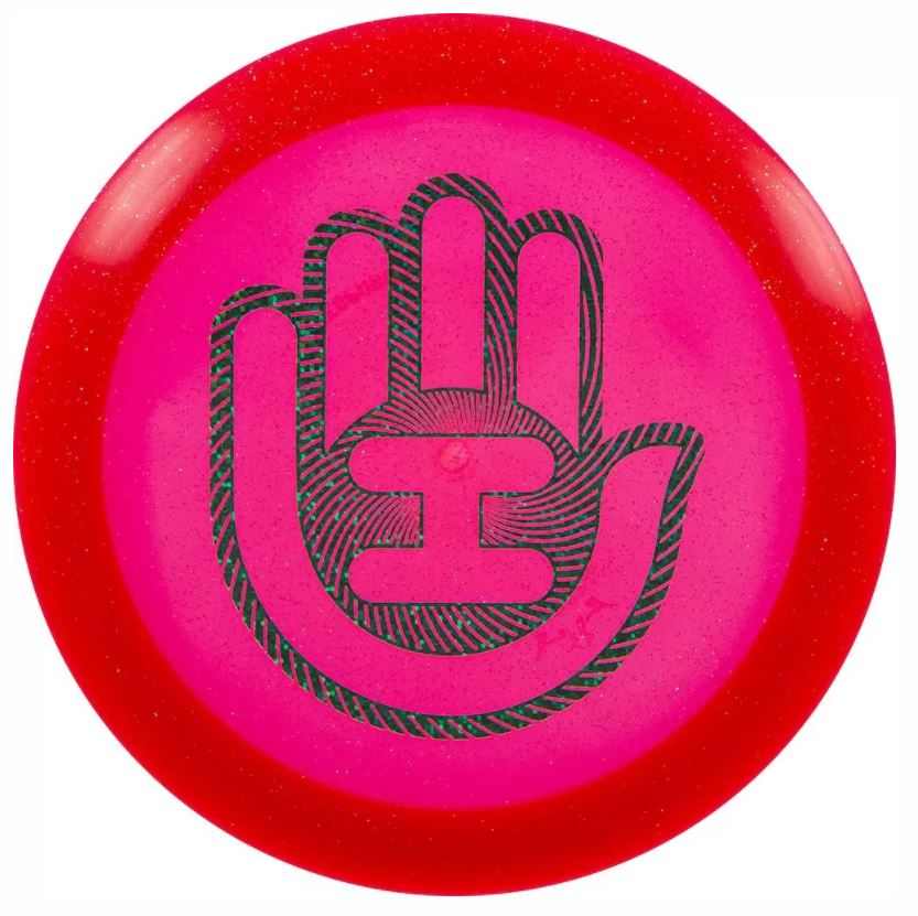 Dynamic Discs Lucid Sparkle Trespass Distance Driver with Handeye Highrise Stamp - Speed 12