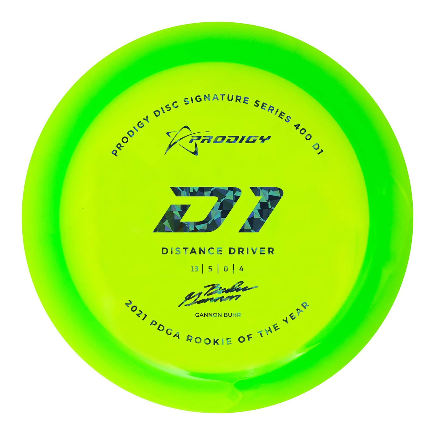 Prodigy 400 D1 Distance Driver with 2022 Signature Series Gannon Buhr - 2021 PDGA Rookie of the Year Stamp - Speed 12