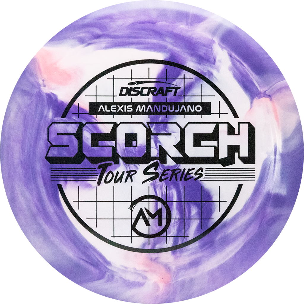 Discraft ESP Swirl Scorch Distance Driver with Alexis Mandujano Tour Series 2022 Stamp - Speed 11