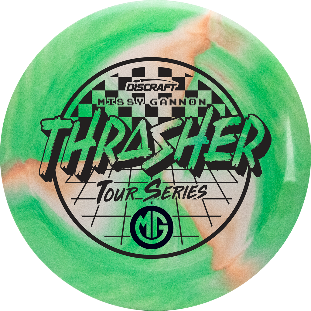 Discraft ESP Swirl Thrasher Distance Driver with Missy Gannon Tour Series 2022 Stamp - Speed 12