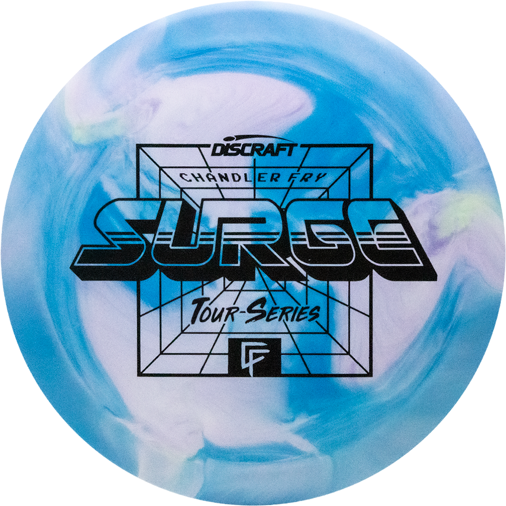 Discraft ESP Swirl Surge Distance Driver with Chandler Fry Tour Series 2022 Stamp - Speed 11