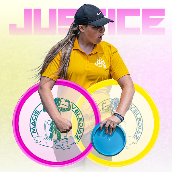 Dynamic Discs Lucid Ice Justice Midrange with Macie Velediaz - 2022 Team Series - Ice Flex Stamp - Speed 5