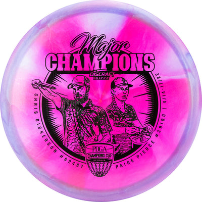 Discraft Elite Z Swirl Buzzz Midrange with Major Champions - Chris Dickerson - Paige Pierce - 2022 Stamp - Speed 5