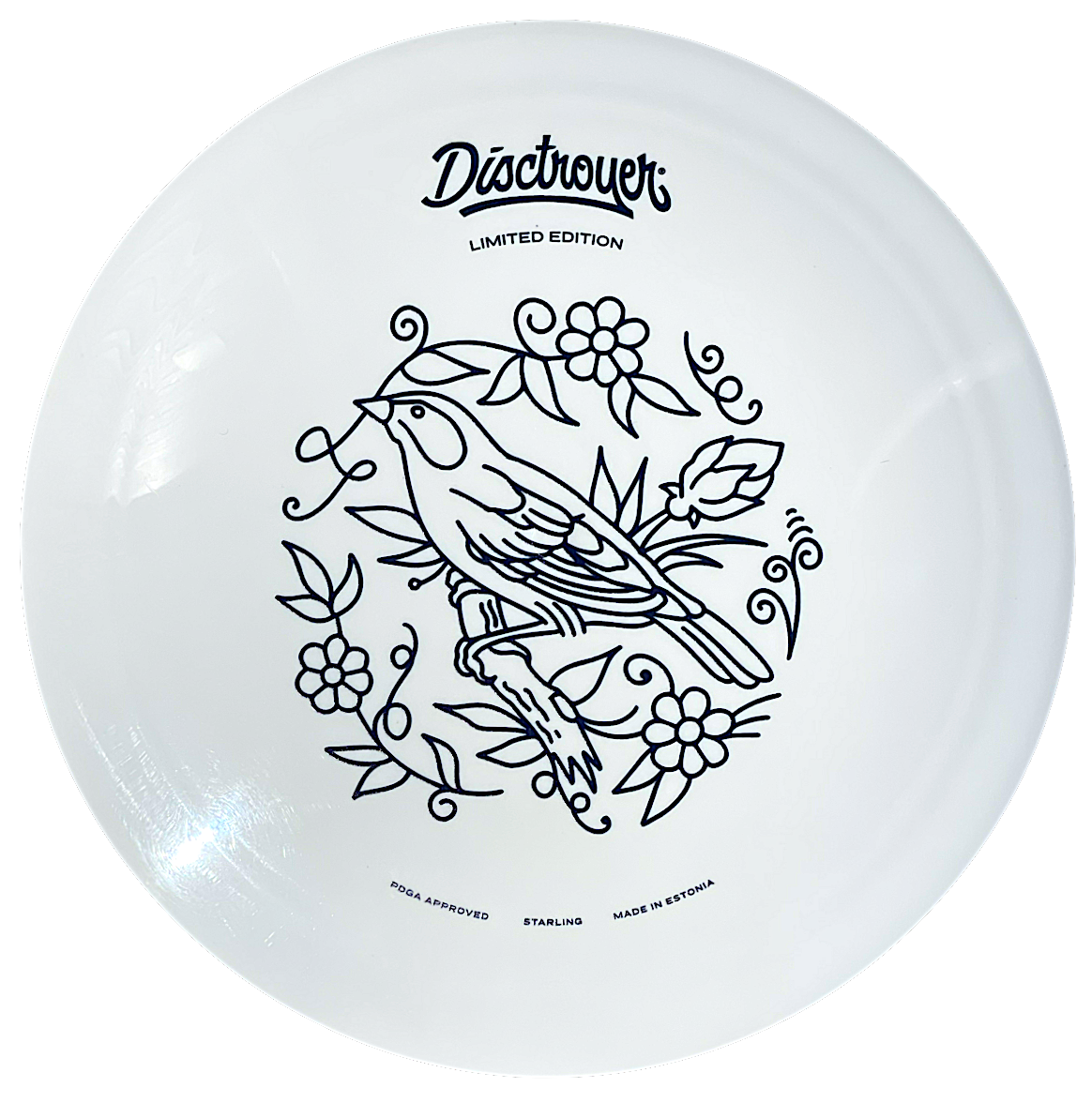 Disctroyer A-Hard Starling / Kuldnokk DD-13 Distance Driver with Tattoo - Limited Edition Stamp - Speed 13