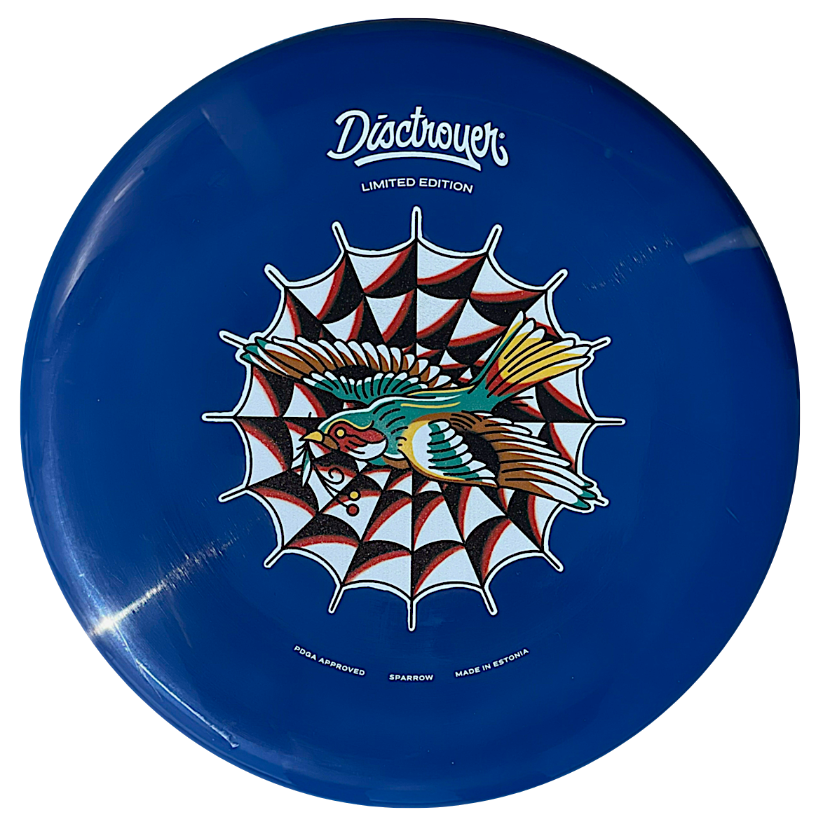 Disctroyer A-Soft Sparrow P&A-3 Putter with Colored Tattoo - Limited Edition Stamp - Speed 3