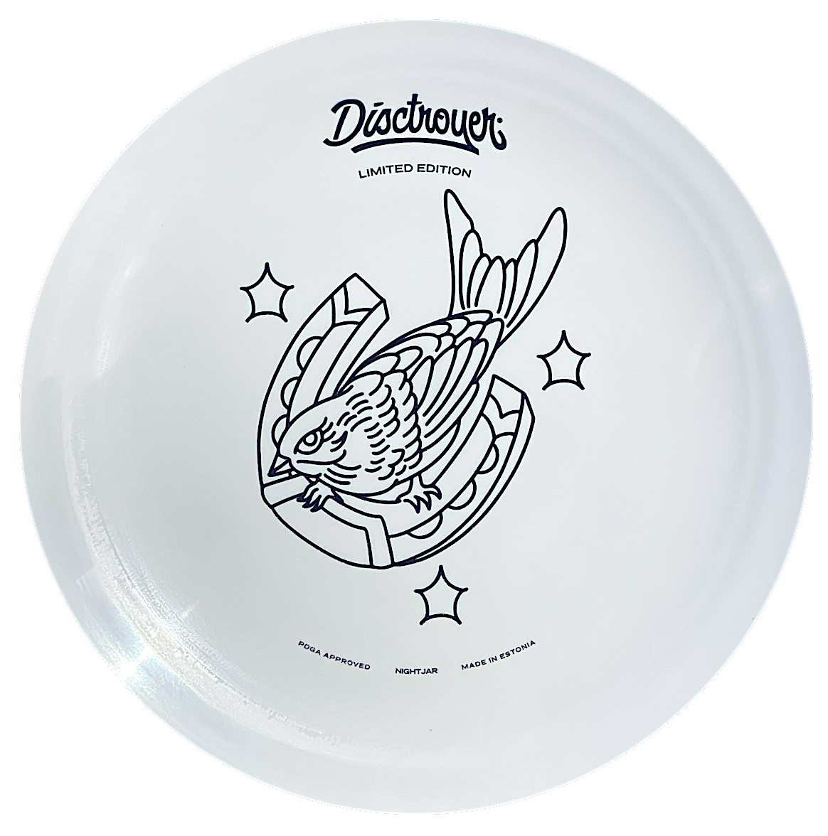 Disctroyer A-Medium Nightjar DD-10 Distance Driver with Tattoo - Limited Edition Stamp - Speed 10