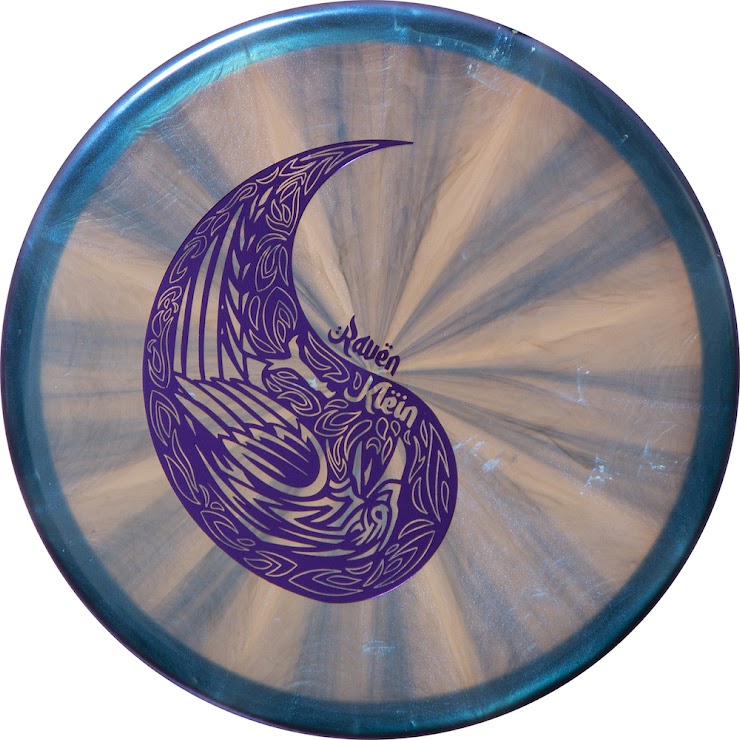 Dynamic Discs Lucid Chameleon Suspect Midrange with Raven Klein Yin and Yang Raven Stamp - Speed 4