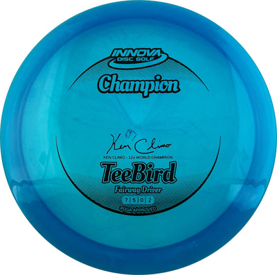 Innova Champion Teebird Fairway Driver with Ken Climo - 12x World Champion New Stamp Stamp - Speed 7