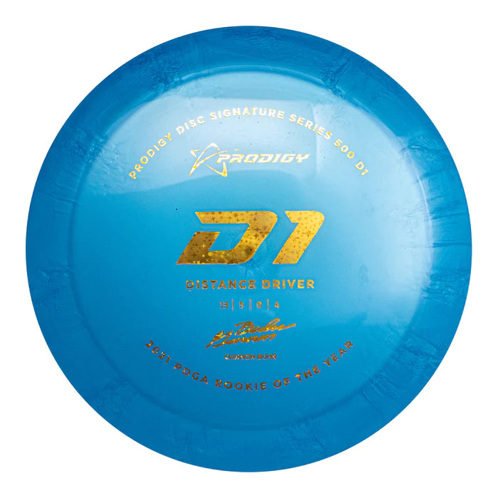 Prodigy 500 D1 Distance Driver with 2022 Signature Series Gannon Buhr - 2021 PDGA Rookie of the Year Stamp - Speed 12