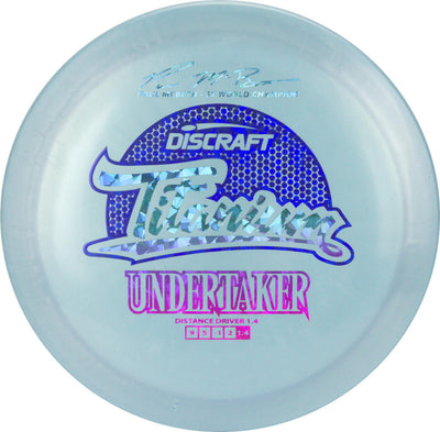 Discraft Titanium Undertaker Fairway Driver with Paul McBeth - 5x World Champion Signature Stamp - Speed 9