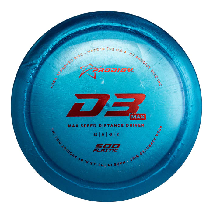 Prodigy 500 D3 Max Distance Driver - Speed 12