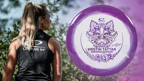 Latitude 64 Royal Grand Orbit Grace Distance Driver with Kristin Tattar 2022 World Champion Stamp - Speed 11