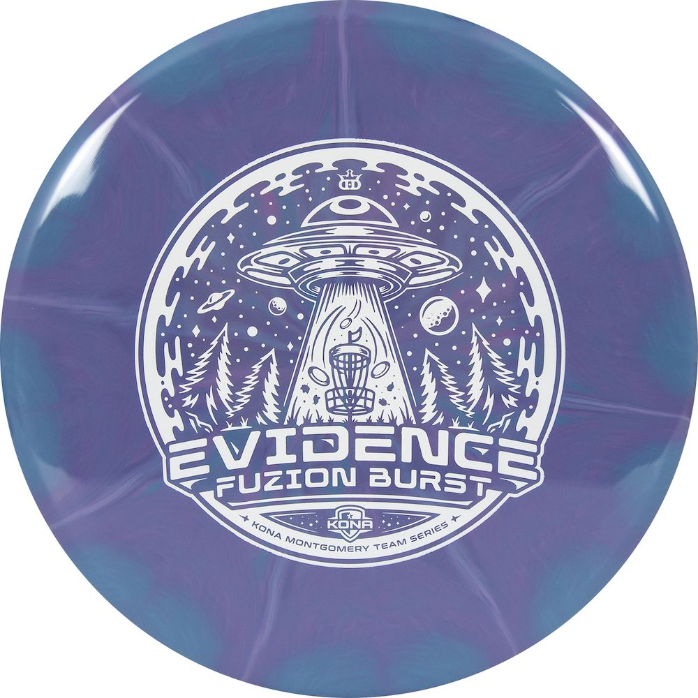 Dynamic Discs Fuzion Burst Evidence Midrange with Kona Montgomery 2023 Team Series Stamp - Speed 5
