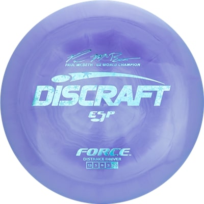 Discraft ESP Force Distance Driver with Paul McBeth - 6x World Champion Signature Stamp - Speed 12