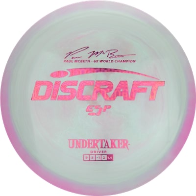 Discraft ESP Undertaker Fairway Driver with Paul McBeth - 6x World Champion Signature Stamp - Speed 9