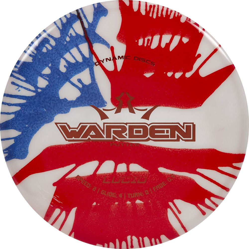Dynamic Discs Lucid MyDye Warden Putter with Flag Stamp - Speed 2