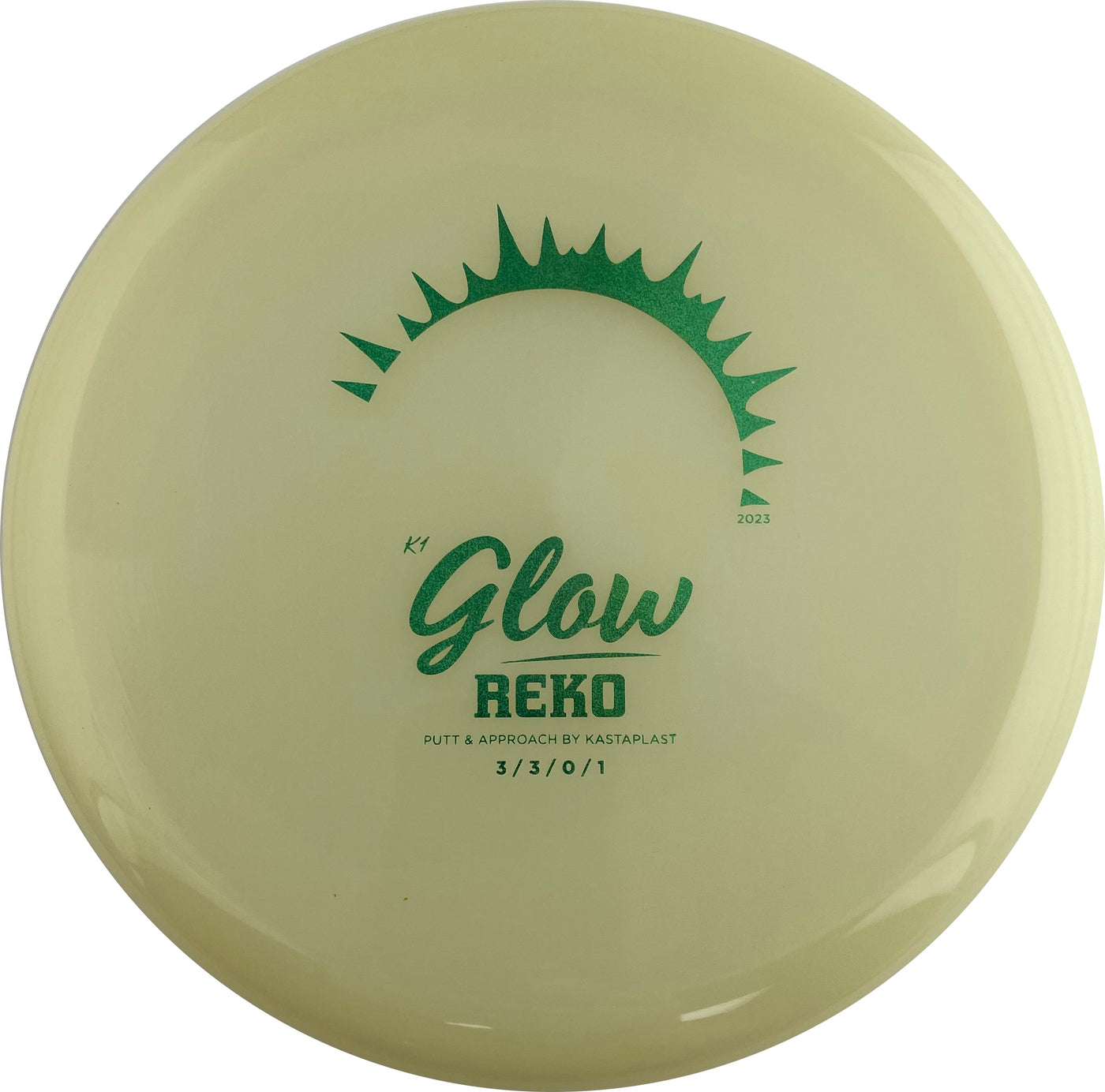Kastaplast K1 Glow Reko Putter with 2023 - Full Glow Stamp - Speed 3