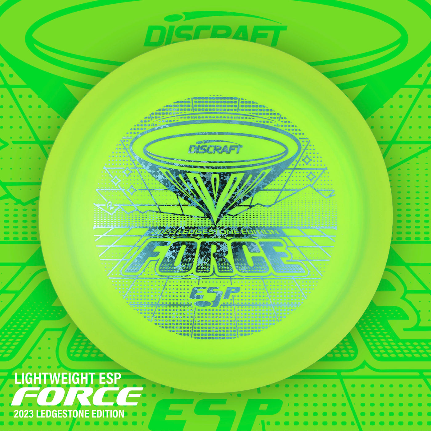 Discraft ESP Force Distance Driver with 2023 Ledgestone Edition - Wave 2 Stamp - Speed 12