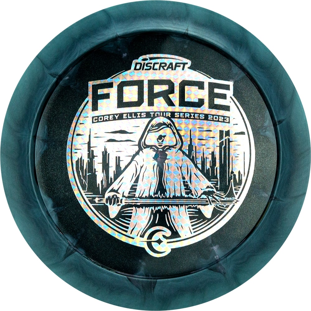 Discraft ESP Swirl Force with Corey Ellis Tour Series 2023 Stamp