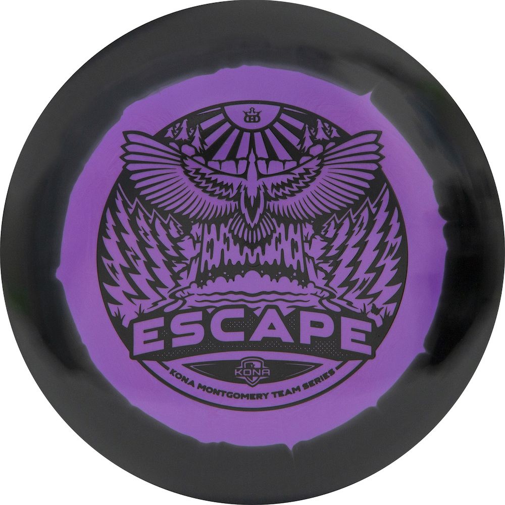 Dynamic Discs Fuzion Orbit Escape Fairway Driver with Kona Montgomery Eagle Wings Team Series 2023 Stamp - Speed 9