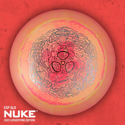Discraft ESP Glow Nuke Distance Driver with 2023 Ledgestone Edition - Wave 3 Stamp - Speed 13