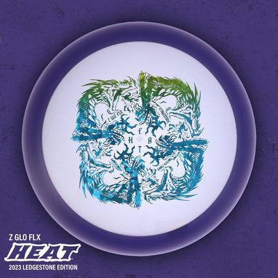 Discraft Glow FLX Heat Fairway Driver with 2023 Ledgestone Edition - Wave 3 Stamp - Speed 9