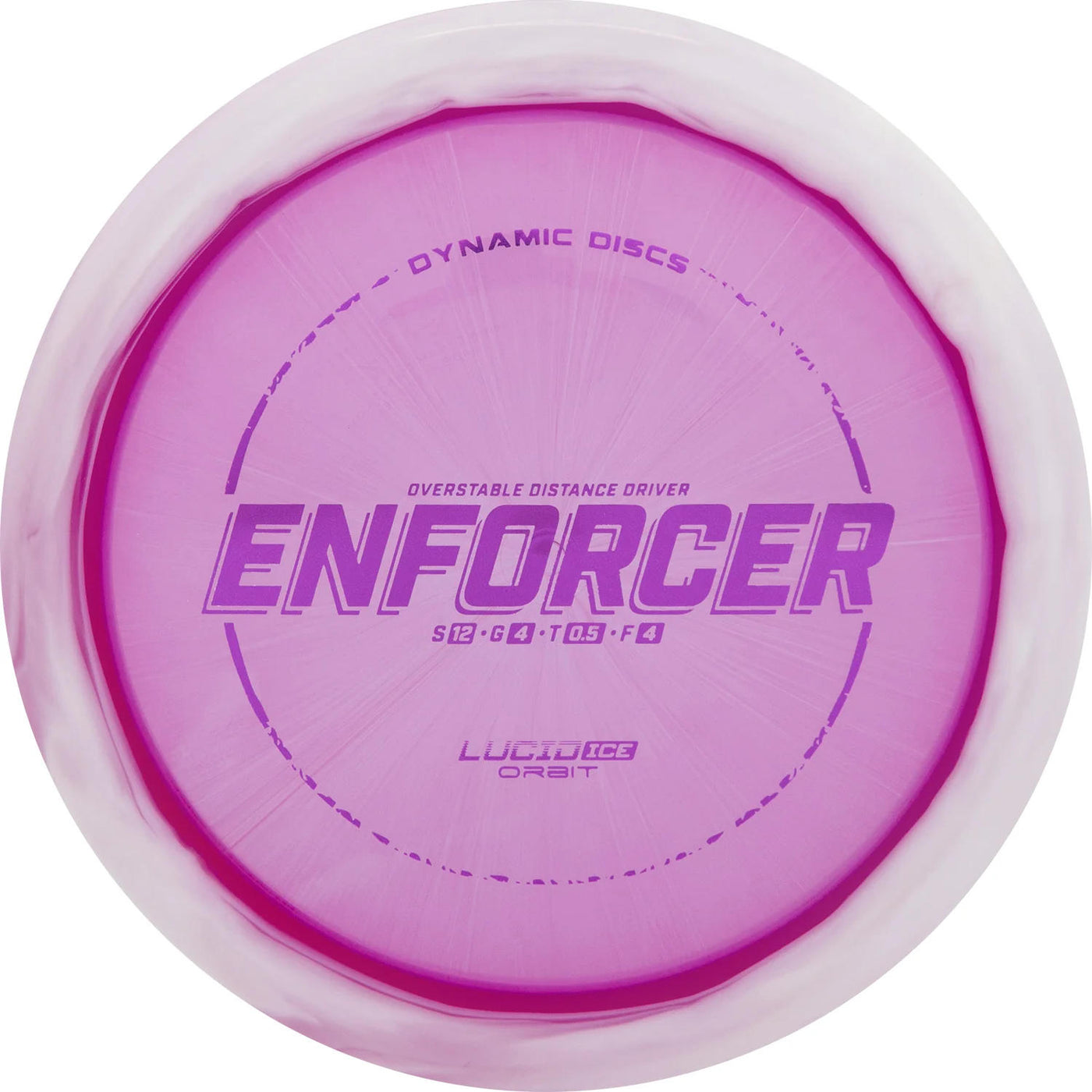 Dynamic Discs Lucid Ice Orbit Enforcer Distance Driver - Speed 12