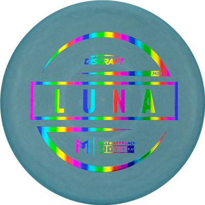 Discraft Jawbreaker/Rubber Blend Mini Luna Mini Junior Putter with PM Logo Stock Stamp Stamp - Speed 3