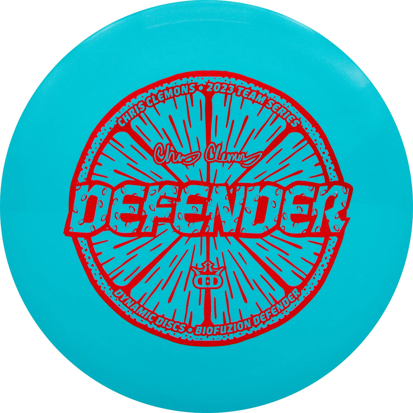 Dynamic Discs BioFuzion Defender Distance Driver with Chris Clemons Lemon Seeds Team Series 2023 Stamp - Speed 13