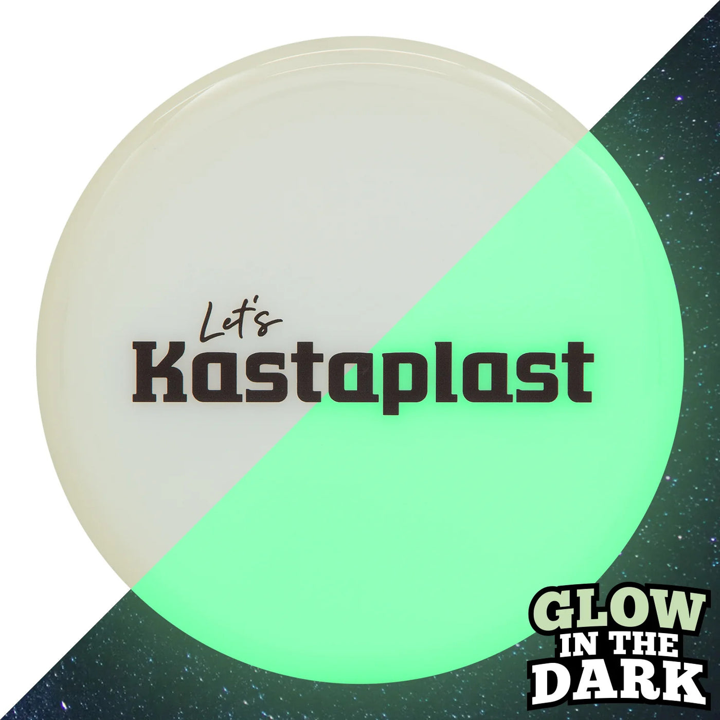 Kastaplast K1 Glow Reko Putter with Let's Kastaplast DyeMax Stamp - Speed 3