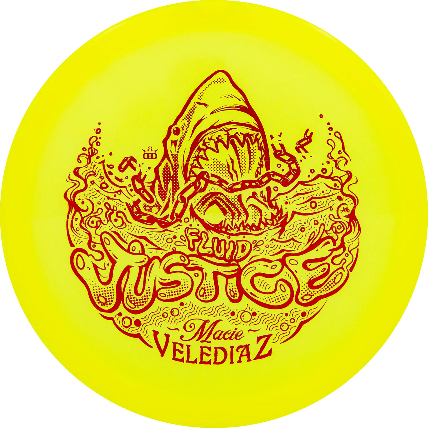 Dynamic Discs Fluid Justice Midrange with Macie Velediaz Jaws & Chain Team Series 2023 Stamp - Speed 5