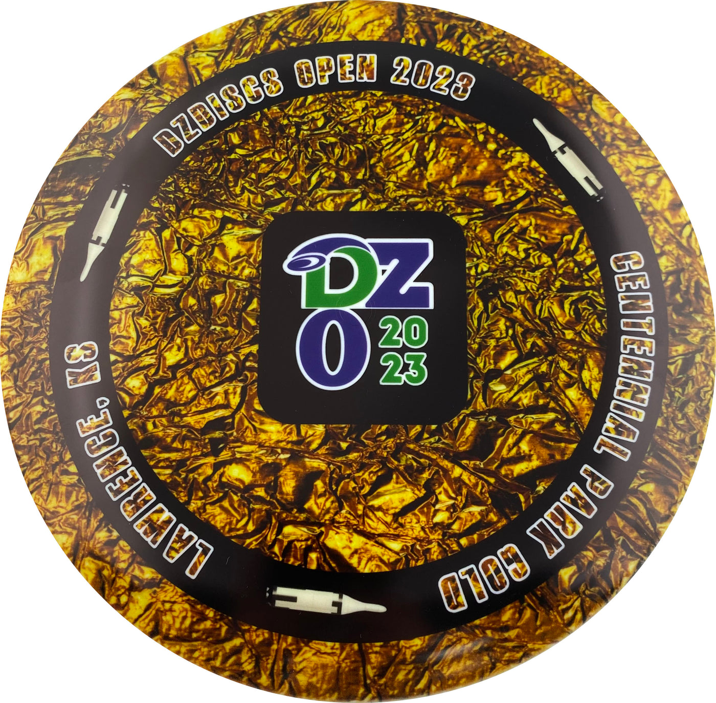 Dynamic Discs Fuzion DyeMax EMAC Truth Midrange with DZDO 2023 - Centennial Park Gold Stamp - Speed 5
