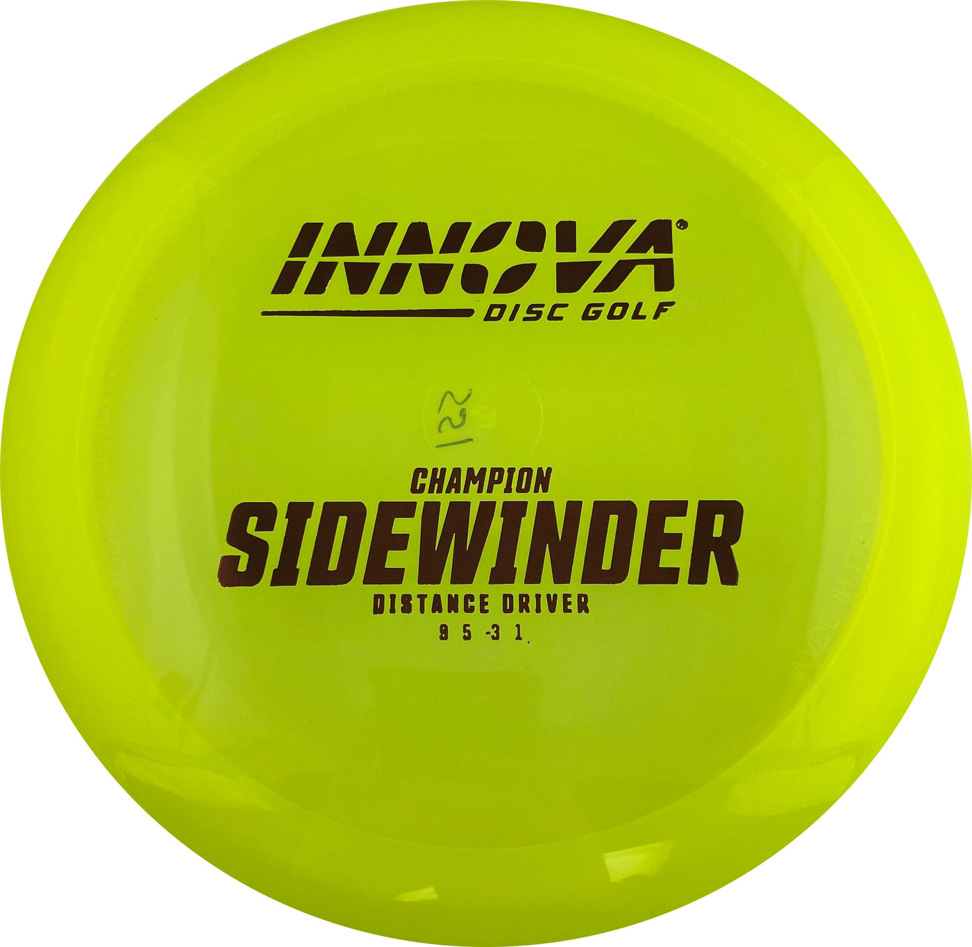 Innova Champion Sidewinder Distance Driver with Burst Logo Stock Stamp - Speed 9