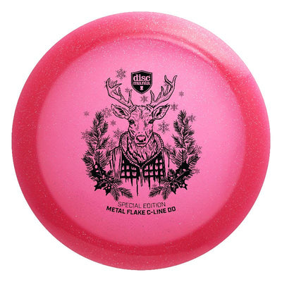 Discmania C-Line Metal Flake DD Reinvented Distance Driver with Holiday Reindeer Special Edition Stamp - Speed 11